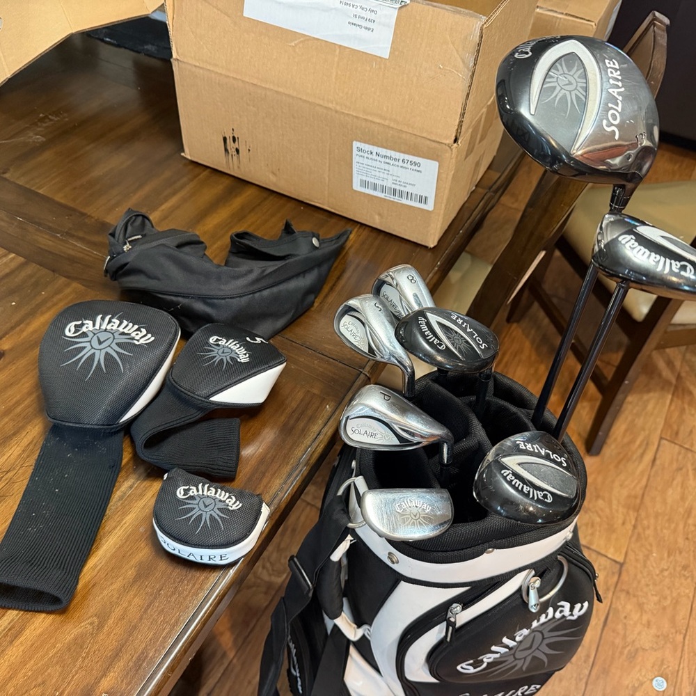 Women’s Callaway Solaire Golf Club Set Callaway golf clubs ladies Callaway bag